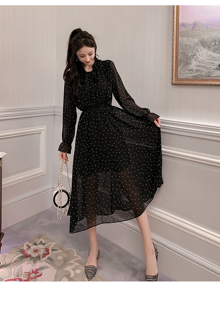 Chiffon Long Sleeve Dress