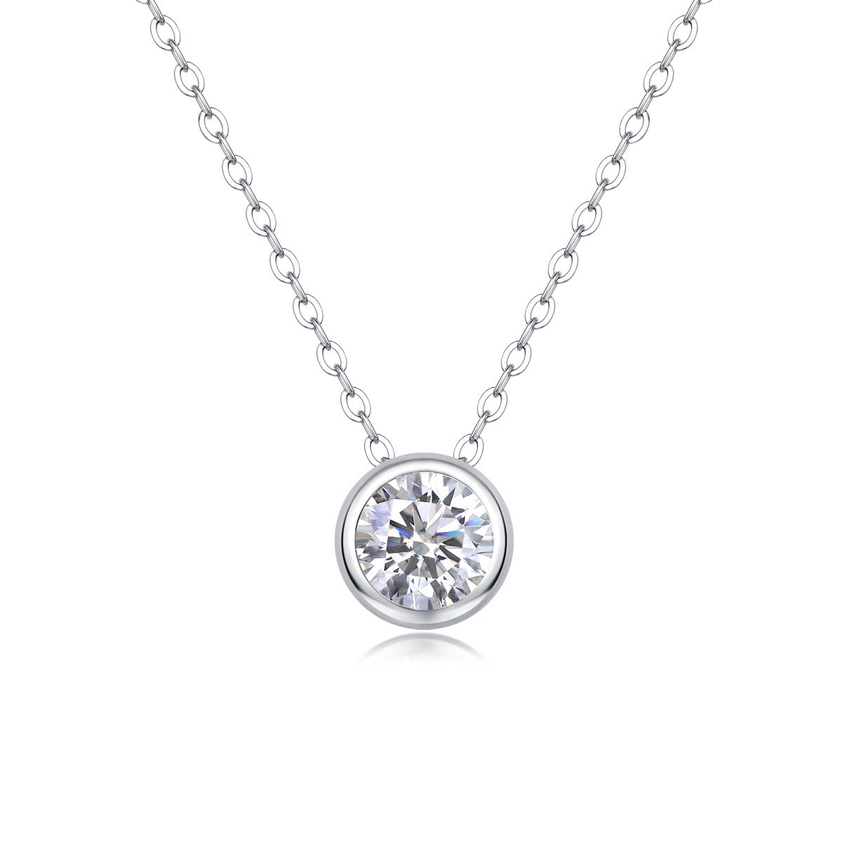 Moissanite Yis Style Horse Eye Pendant Necklace For Women
