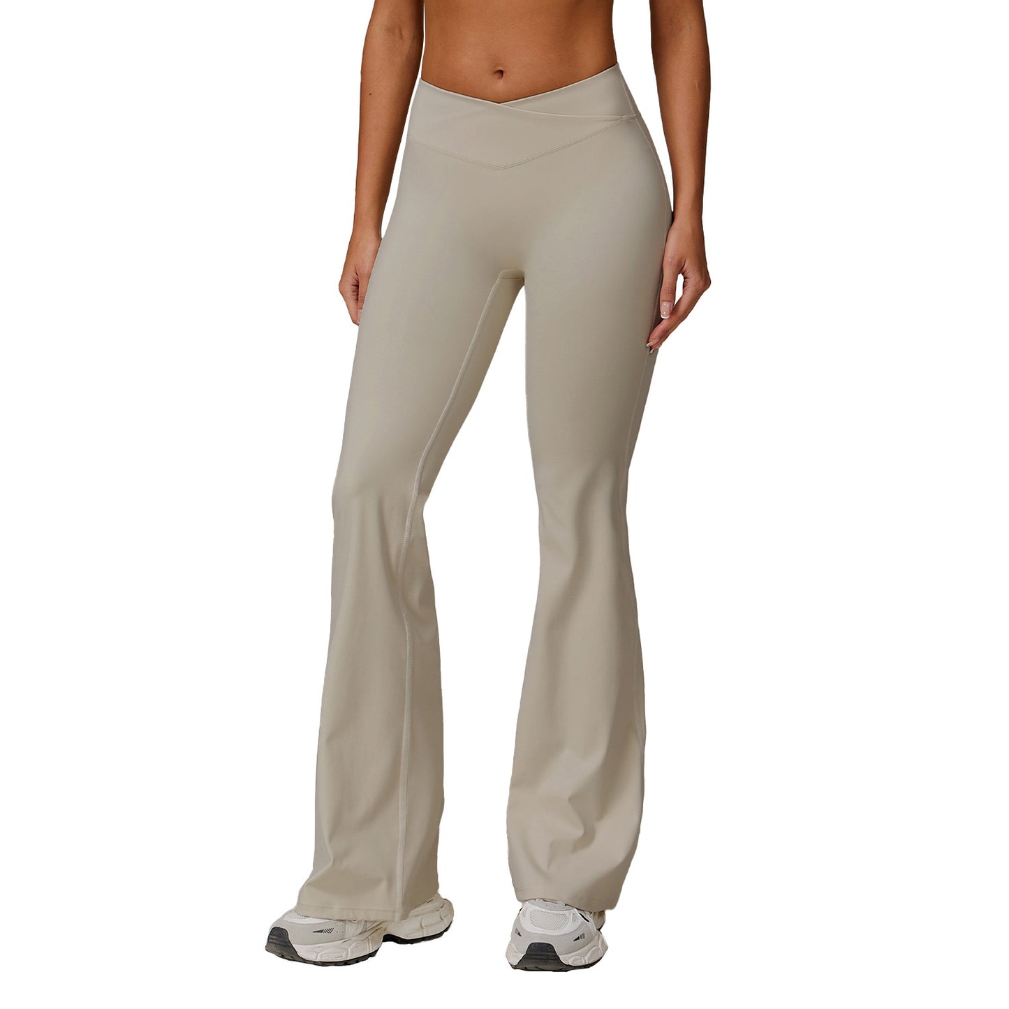 High Waist Running Sports And Leisure Skinny Versatile Bell-bottom Pants Women